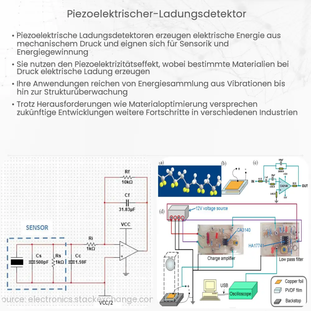 Piezoelektrischer Ladungsdetektor