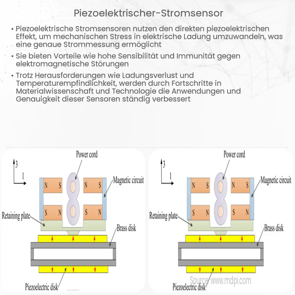 Piezoelektrischer Stromsensor