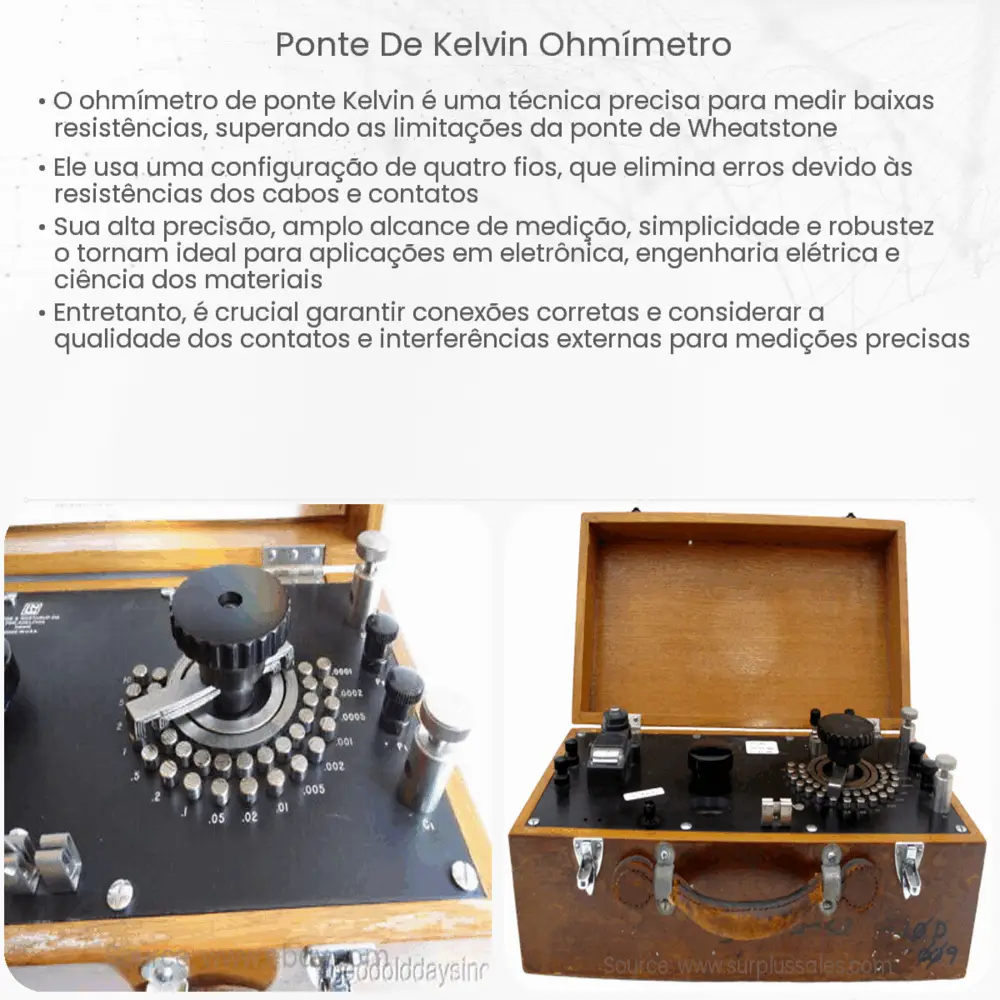 Ponte de Kelvin ohmímetro