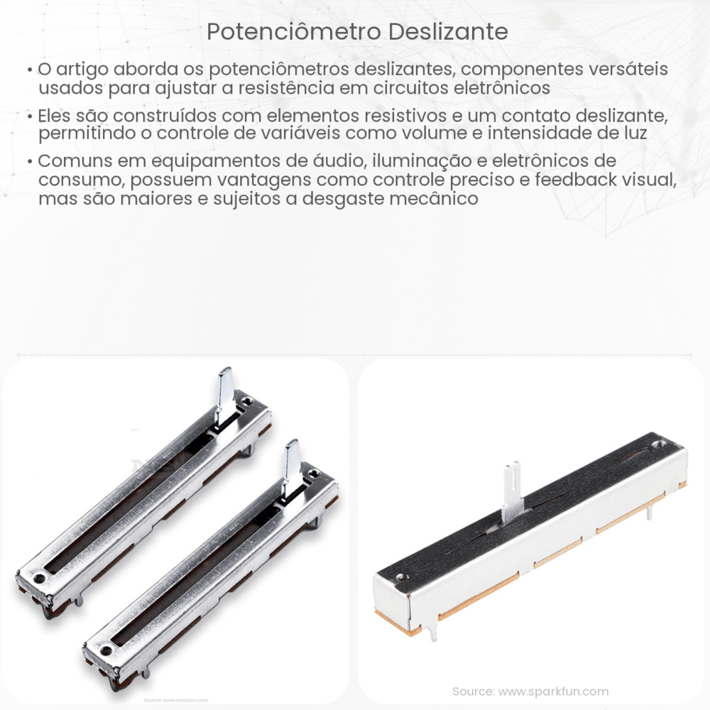 Potenciômetro Deslizante