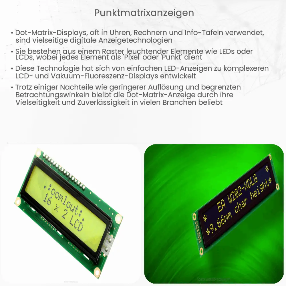 Punktmatrixanzeigen