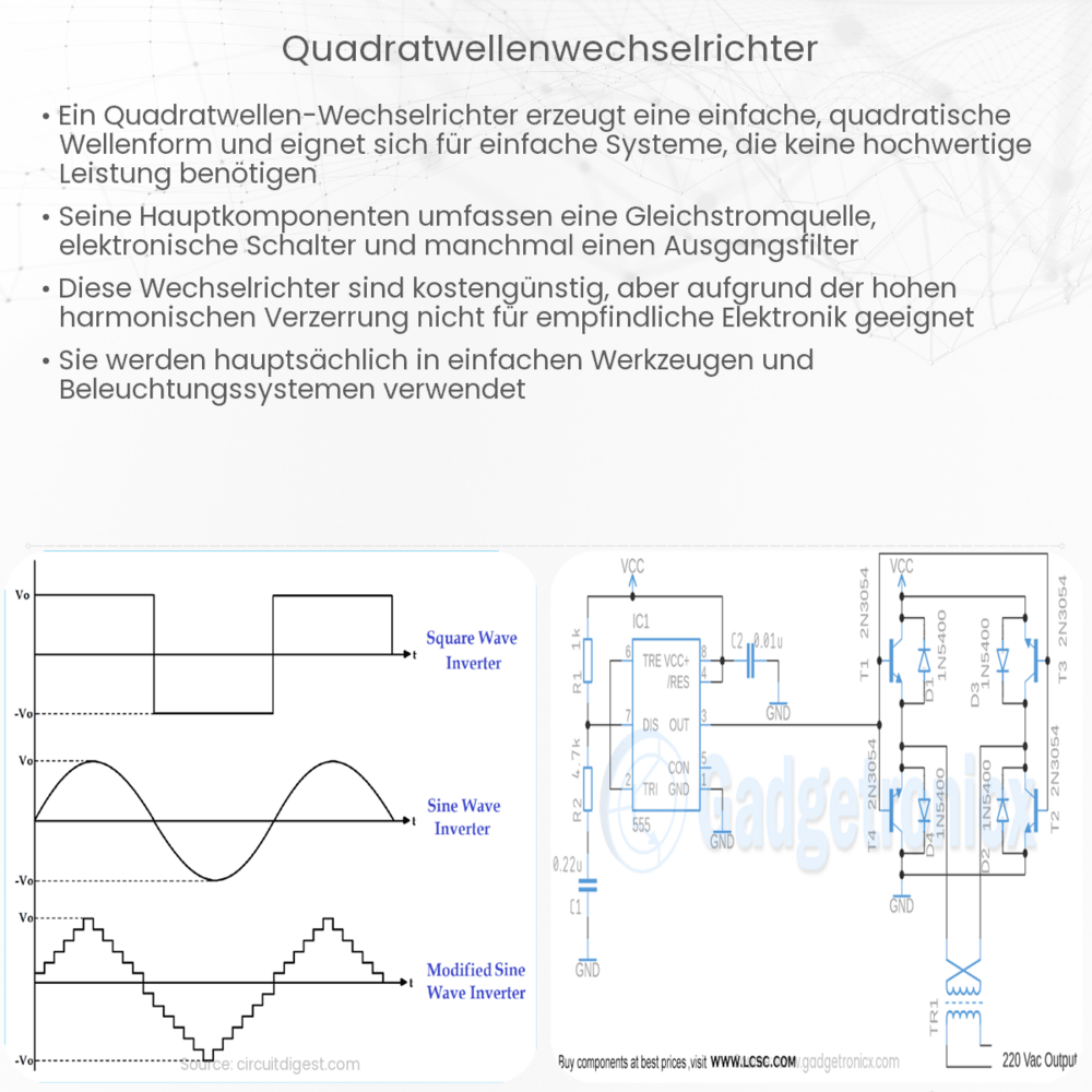 Quadratwellenwechselrichter