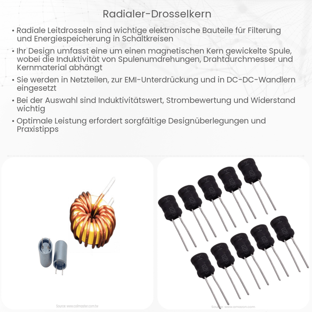 Radialer Drosselkern