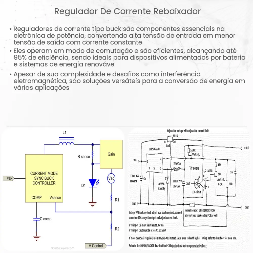Regulador de corrente rebaixador