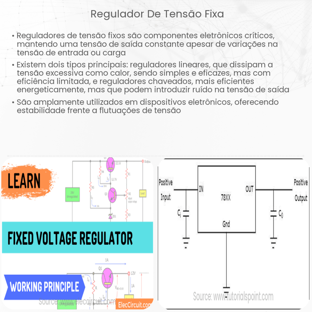 Regulador de tensão fixa