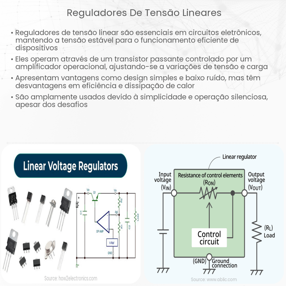 Reguladores de tensão lineares