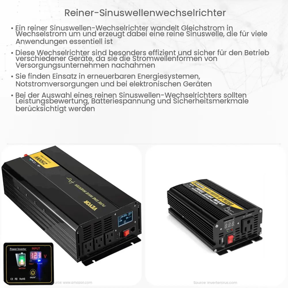Reiner Sinuswellenwechselrichter