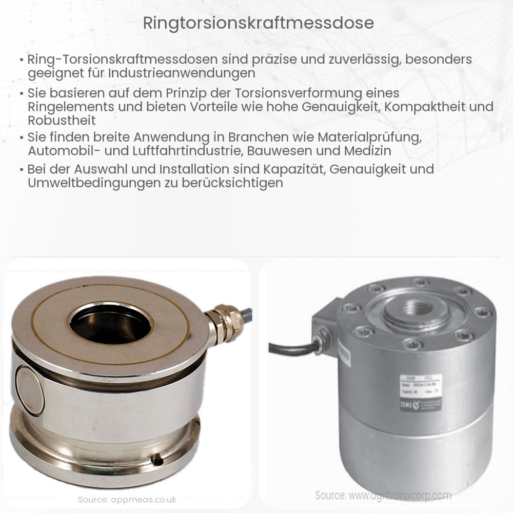 Ringtorsionskraftmessdose