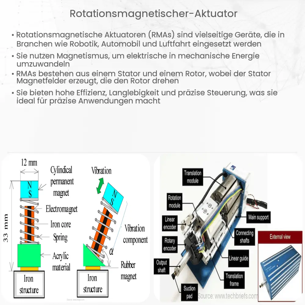 Rotationsmagnetischer Aktuator