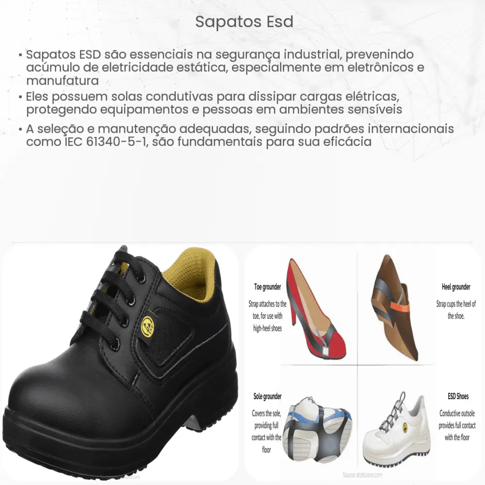 Sapatos ESD