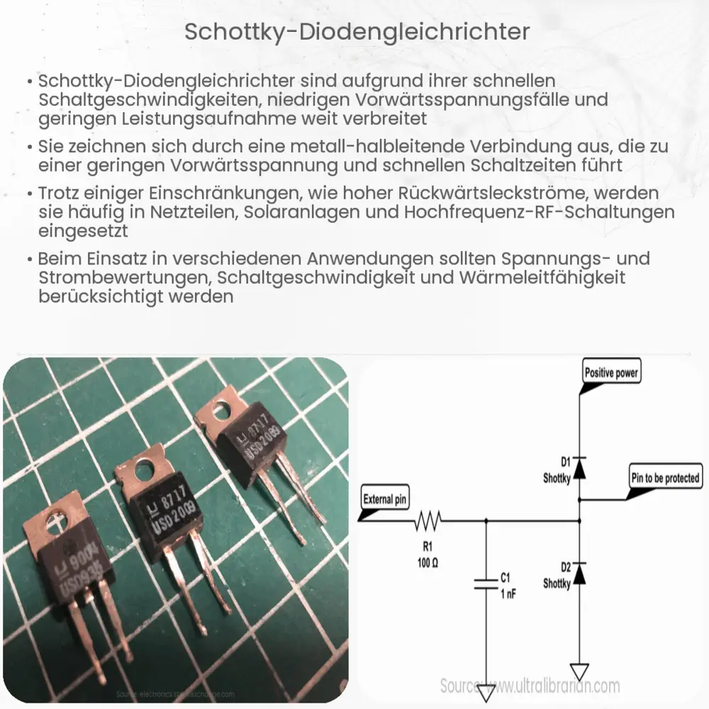 SchottkyDiodengleichrichter Wie es funktioniert, Anwendung & Vorteile