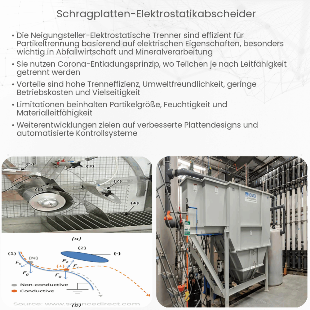 Schrägplatten-Elektrostatikabscheider