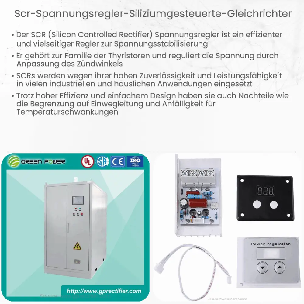 SCR-Spannungsregler (Siliziumgesteuerte Gleichrichter)