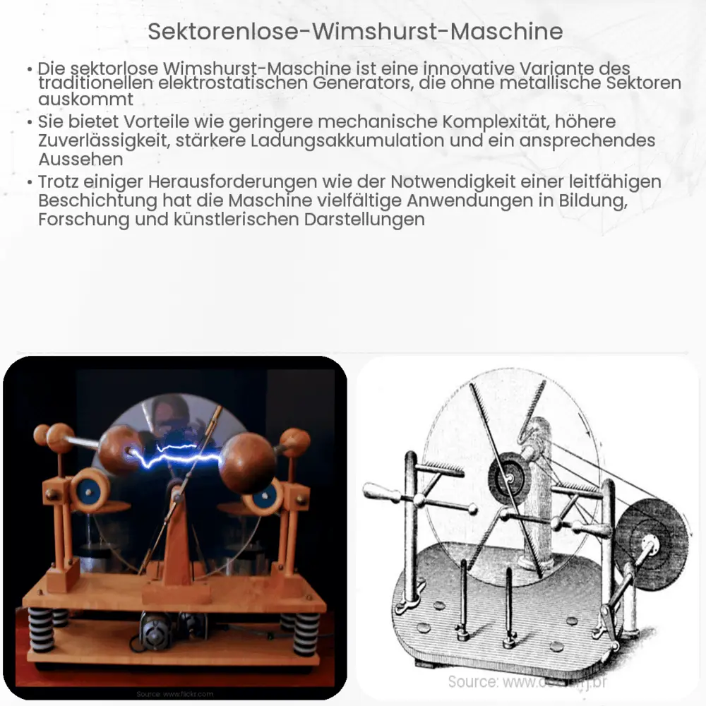 Sektorenlose Wimshurst-Maschine