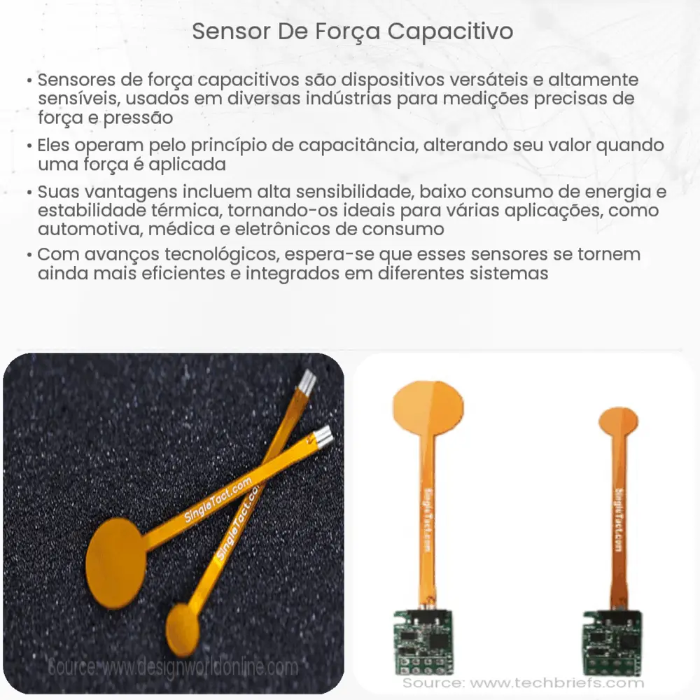 Sensor de força capacitivo