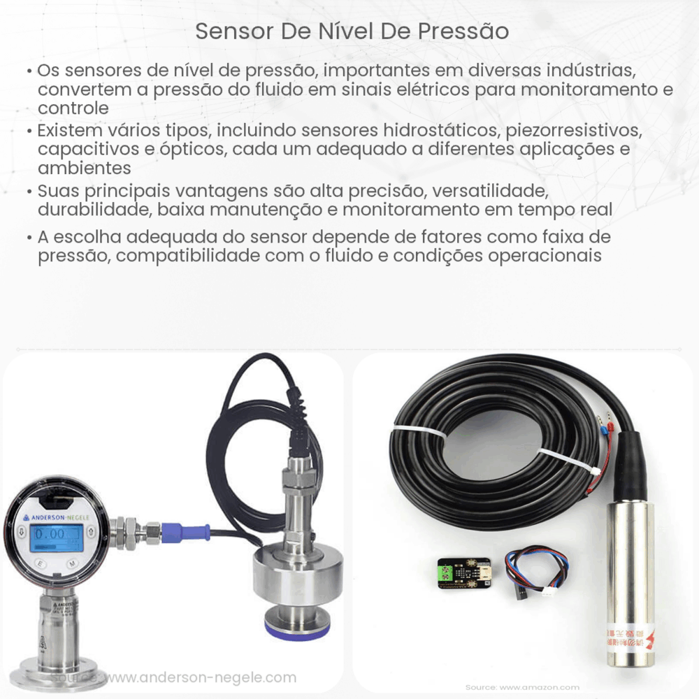 Sensor de nível de pressão