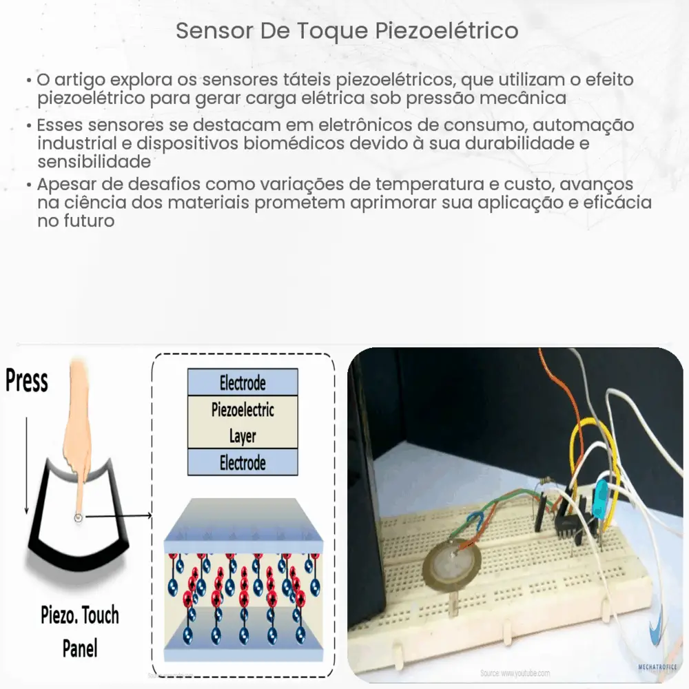 Sensor de toque piezoelétrico