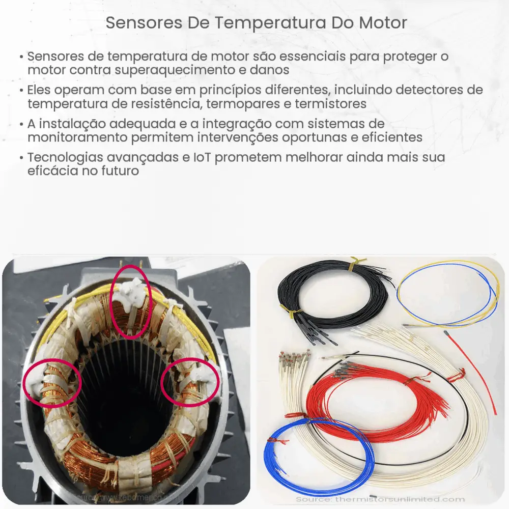 Sensores de temperatura do motor
