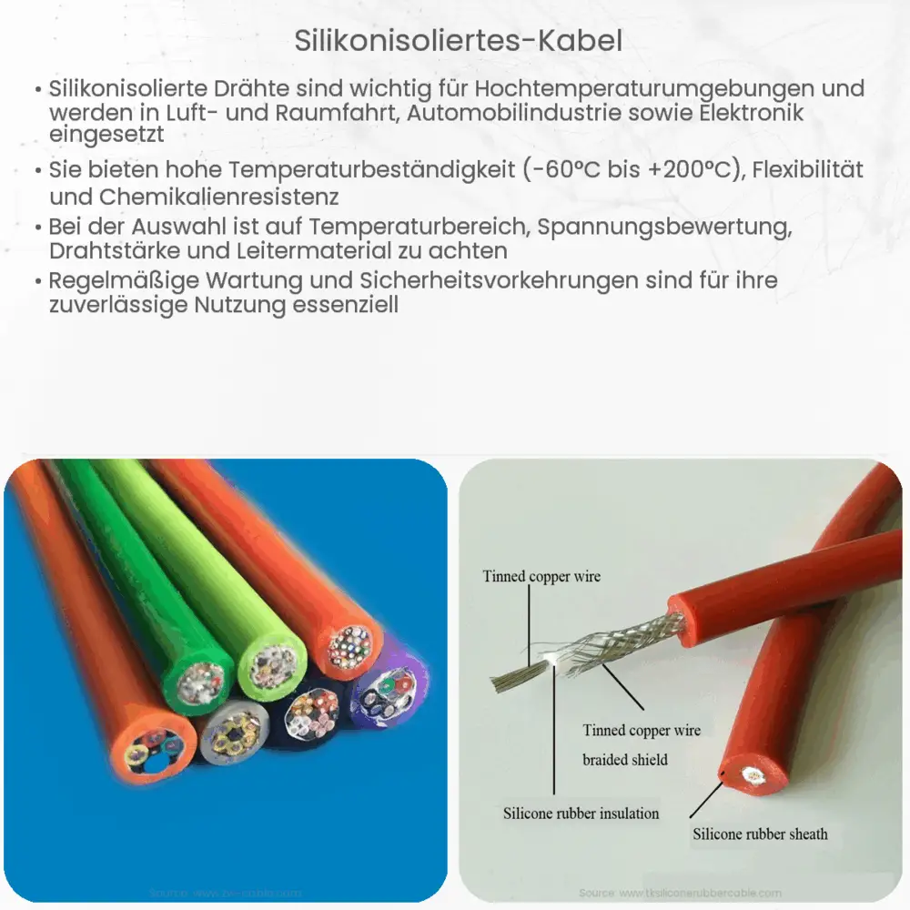 Silikonisoliertes Kabel