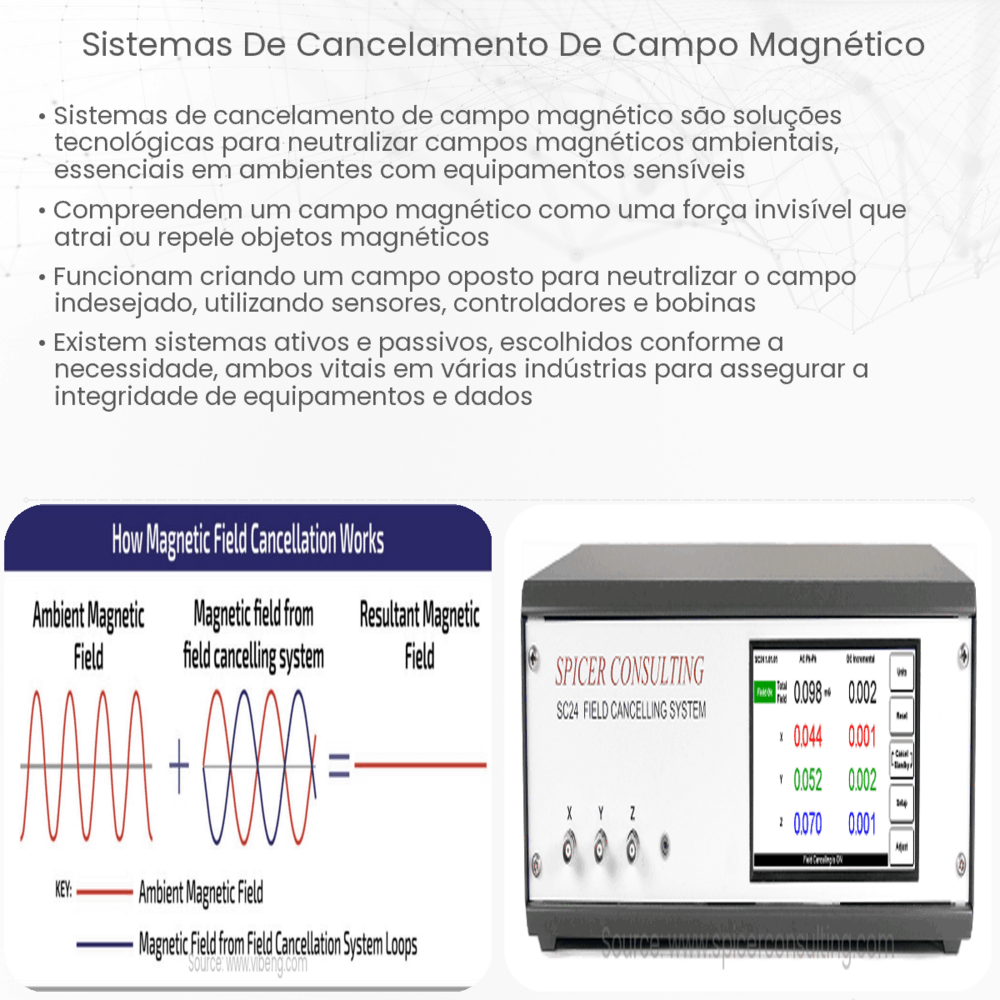 Sistemas de cancelamento de campo magnético