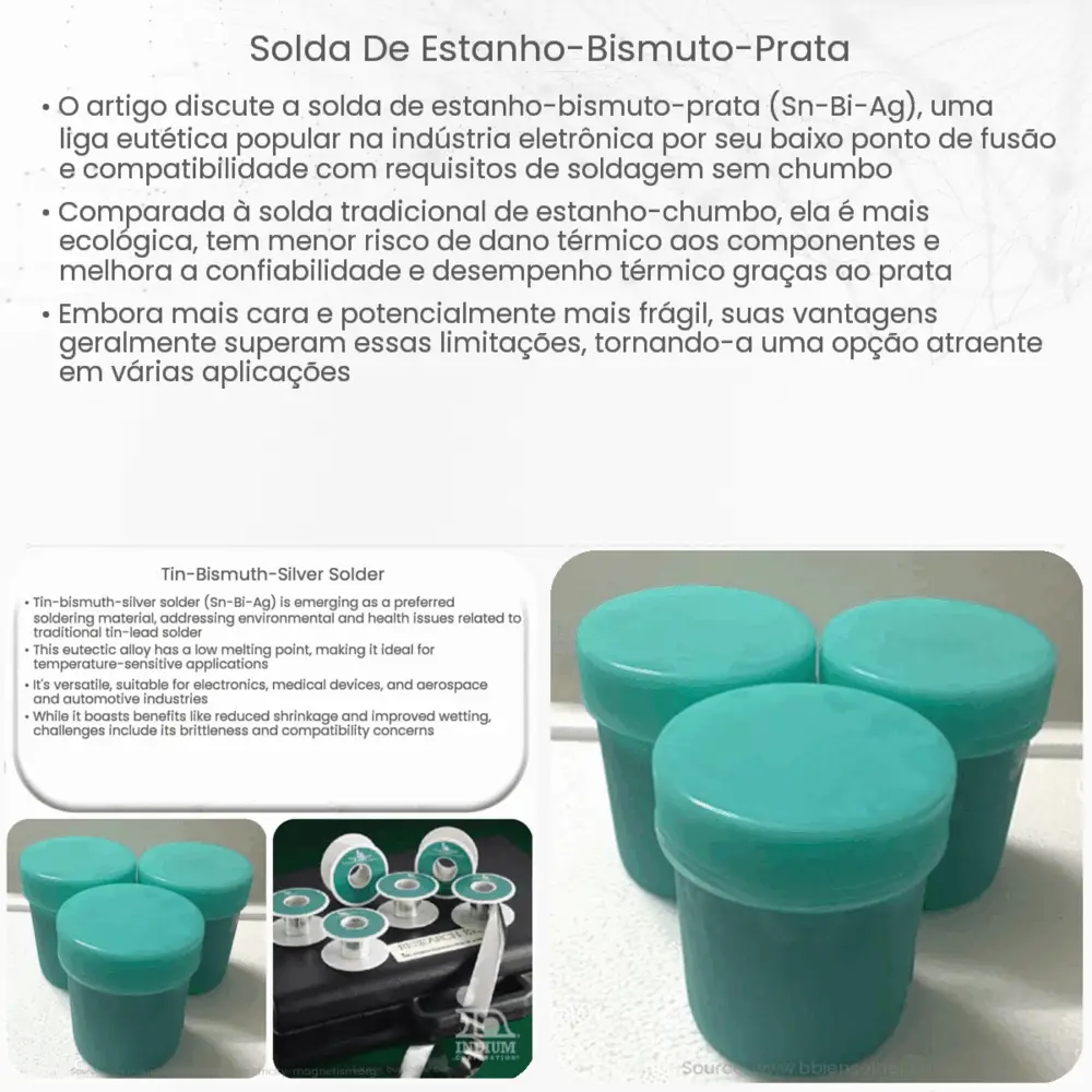 Solda de Estanho-Bismuto-Prata