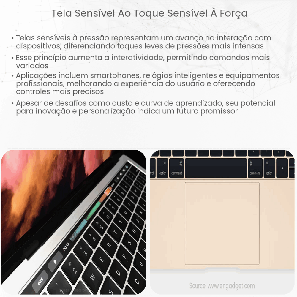Tela Sensível ao Toque Sensível à Força