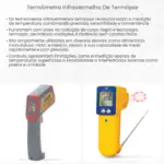 Termômetro infravermelho de termopar