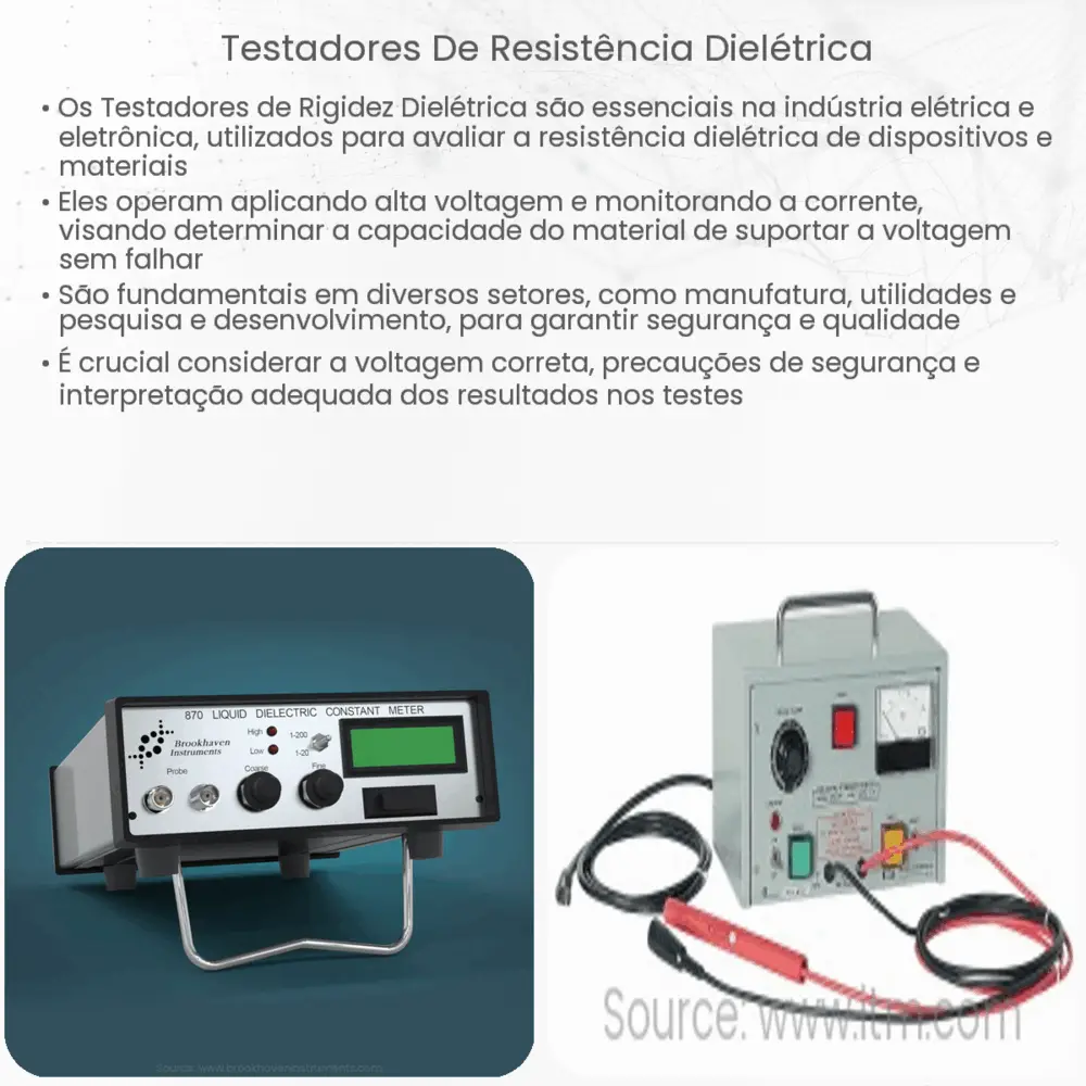 Testadores de resistência dielétrica