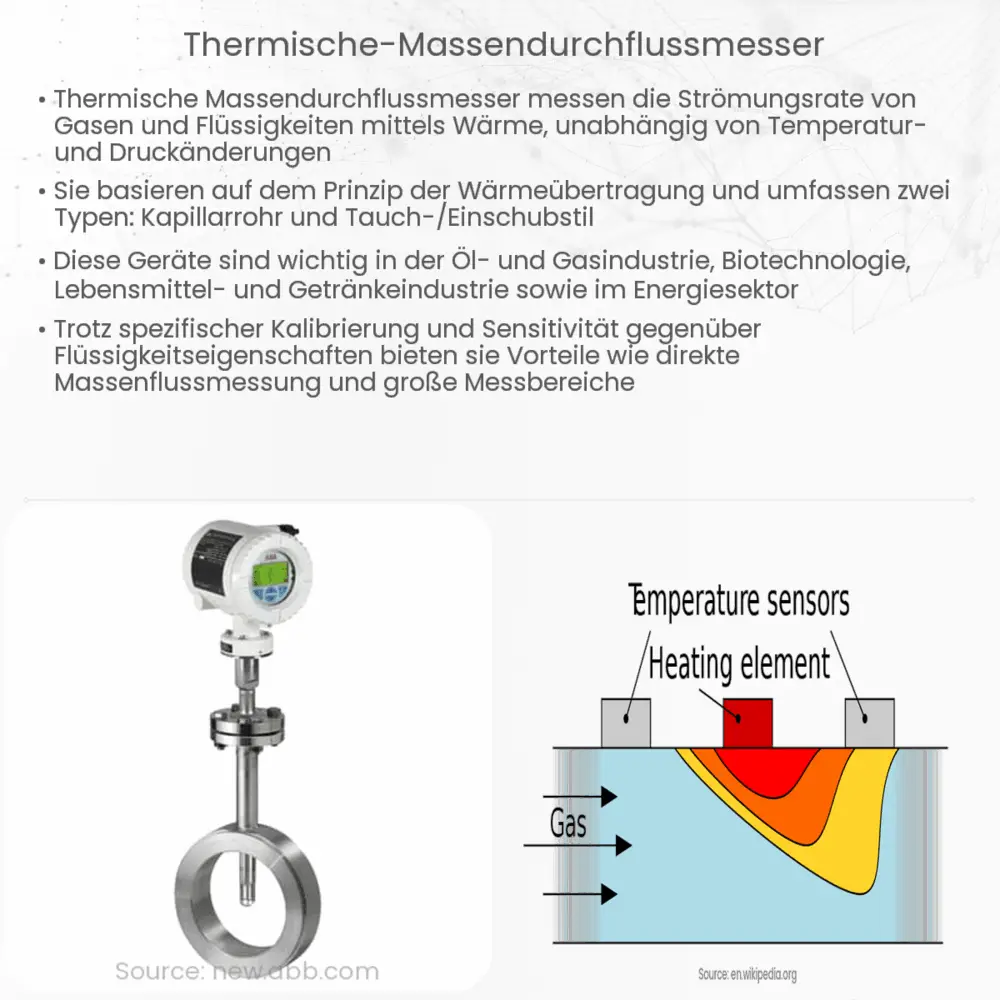 Thermische Massendurchflussmesser