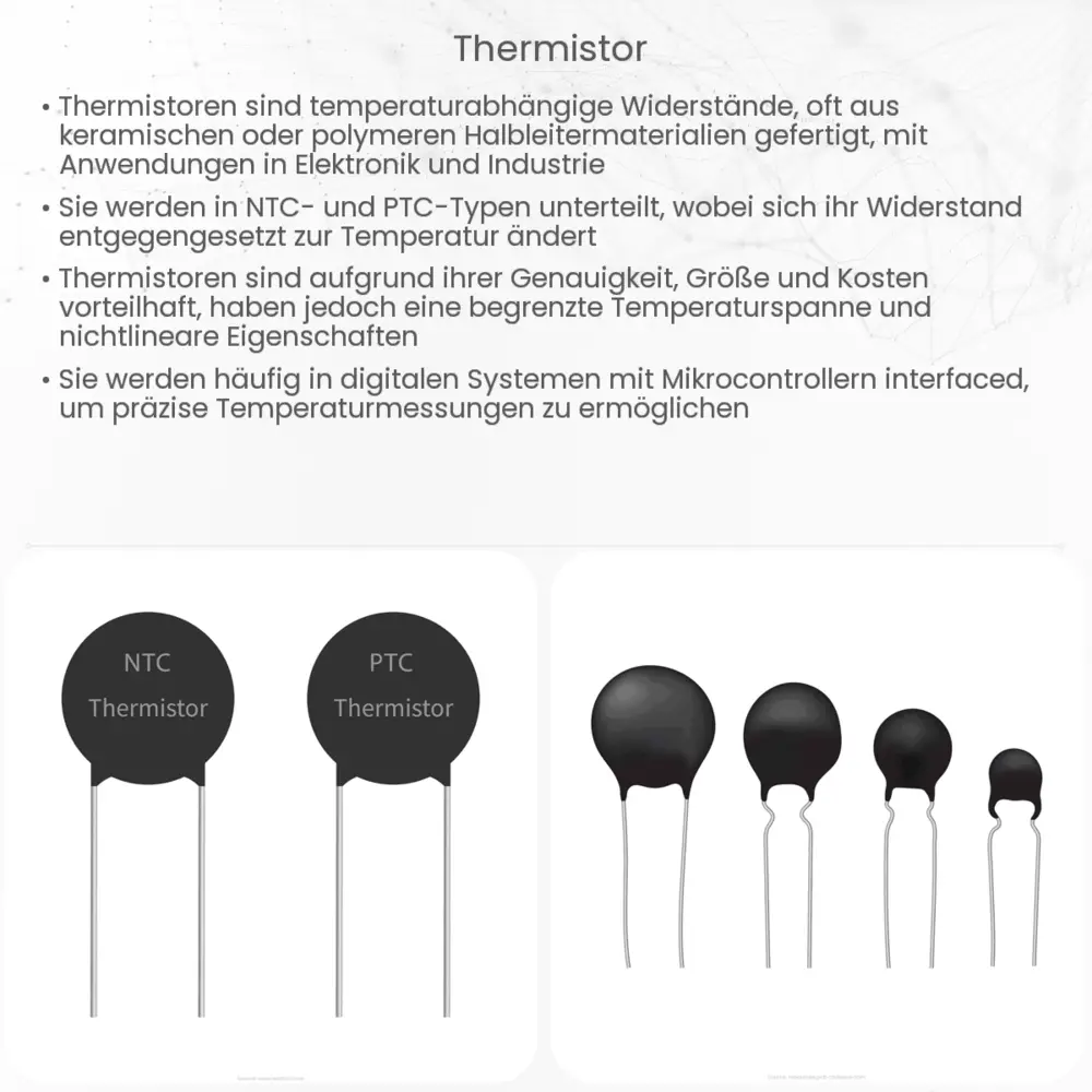 Thermistor Wie es funktioniert, Anwendung & Vorteile