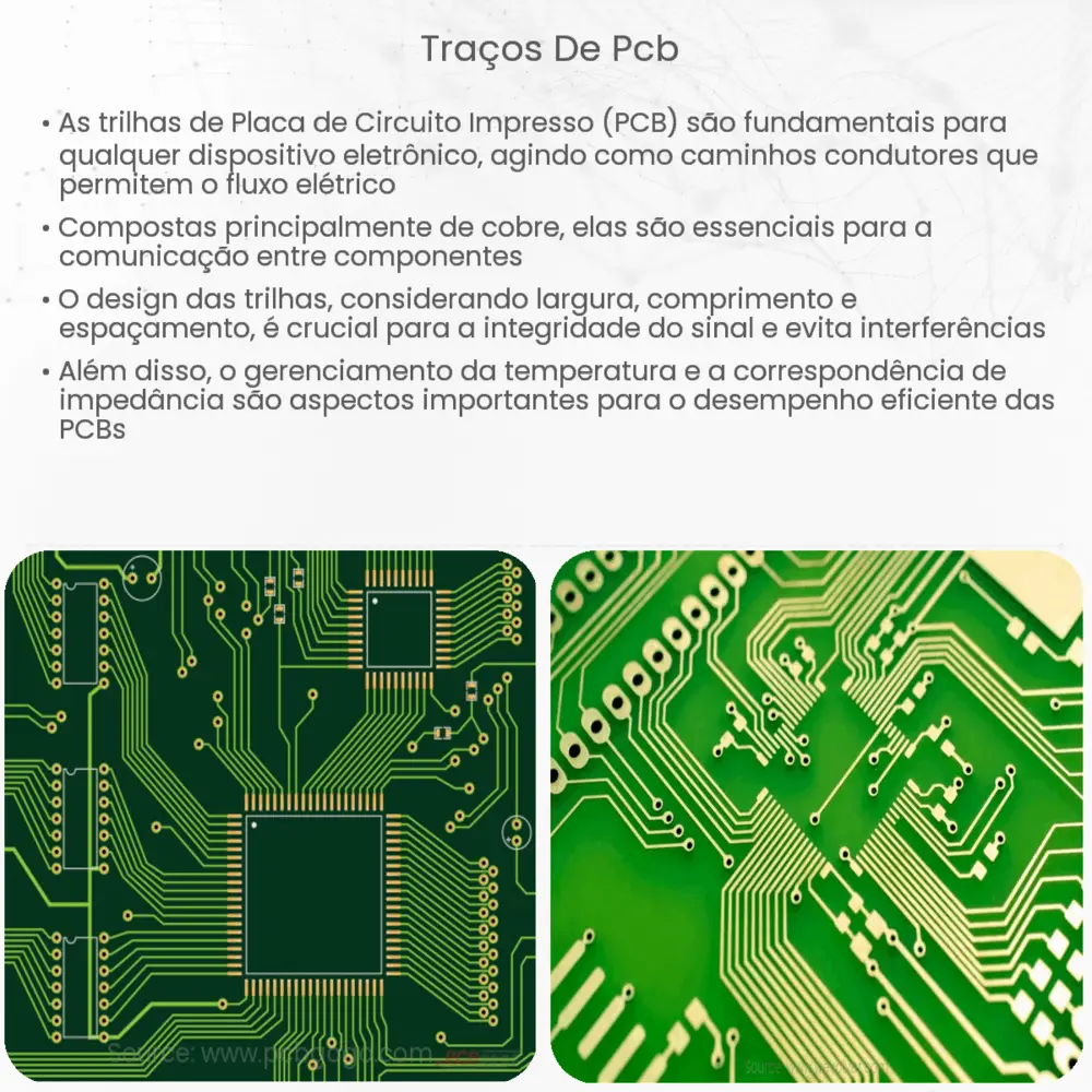 Traços de PCB