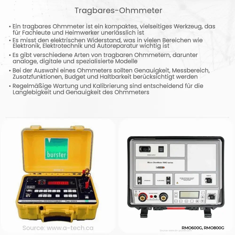 Tragbares Ohmmeter