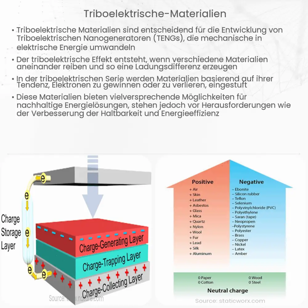 Triboelektrische Materialien