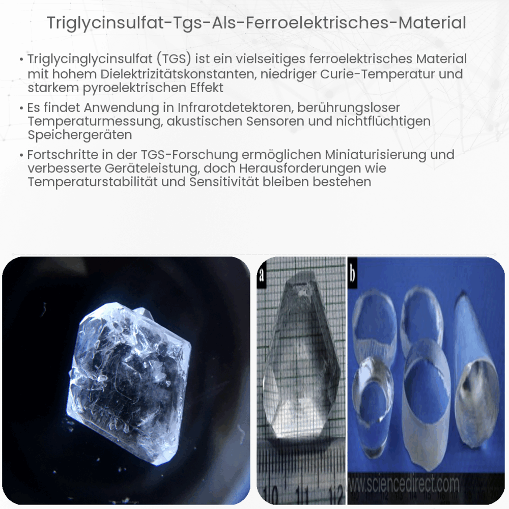 Triglycinsulfat (TGS) als ferroelektrisches Material