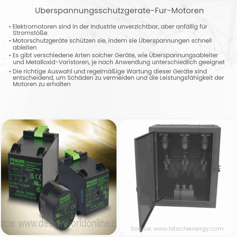 Überspannungsschutzgeräte für Motoren