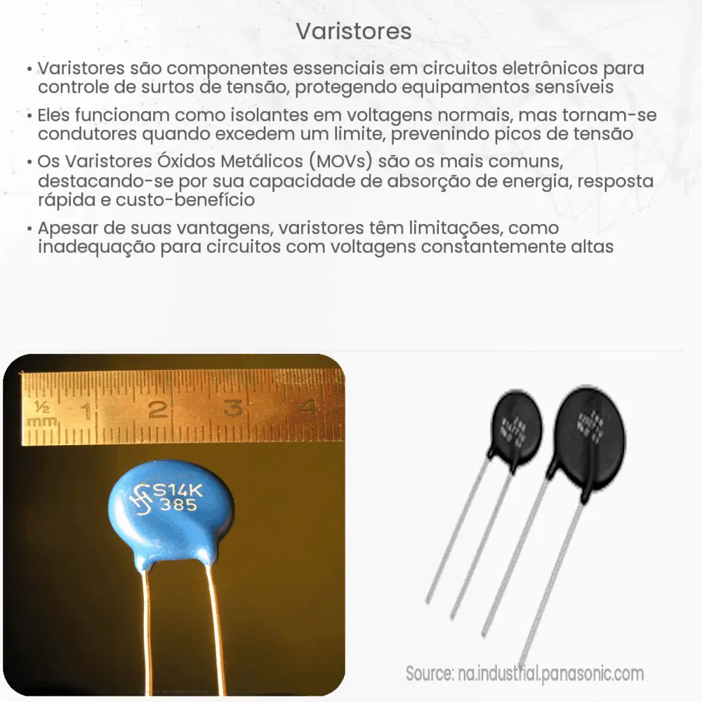 Varistores Como funciona, aplicação e vantagens