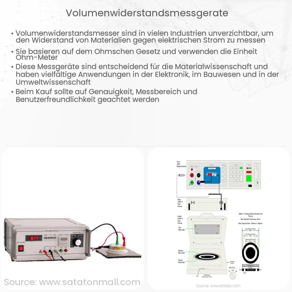 Volumenwiderstandsmessgeräte
