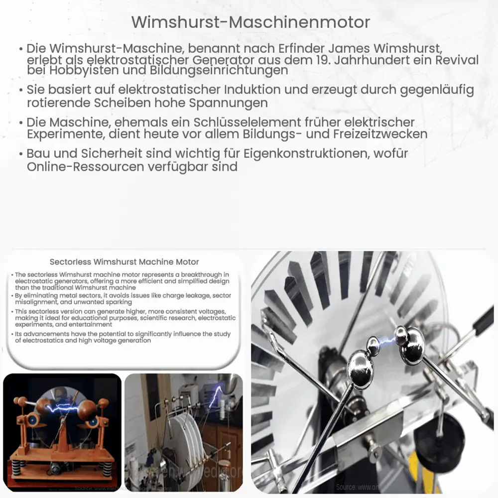 Wimshurst-Maschinenmotor