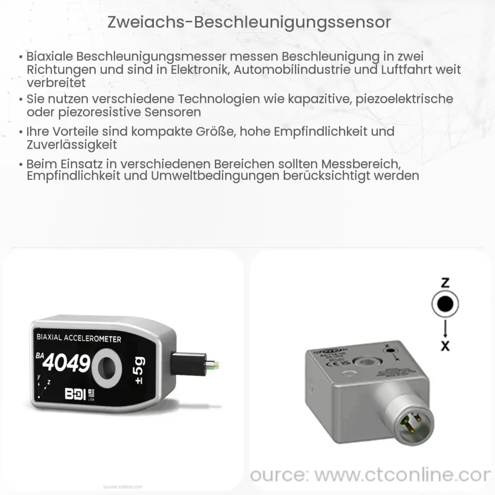 Zweiachs-Beschleunigungssensor
