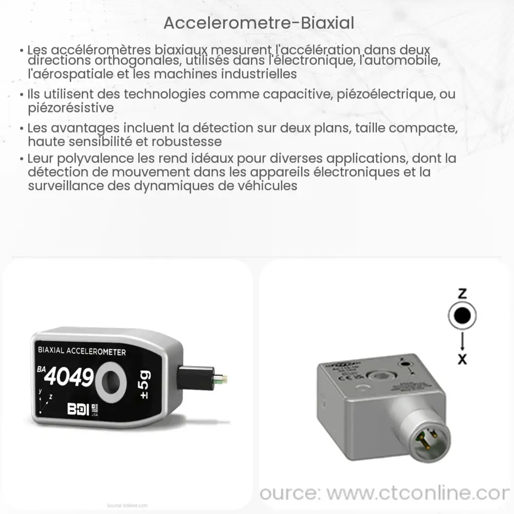 Accéléromètre biaxial