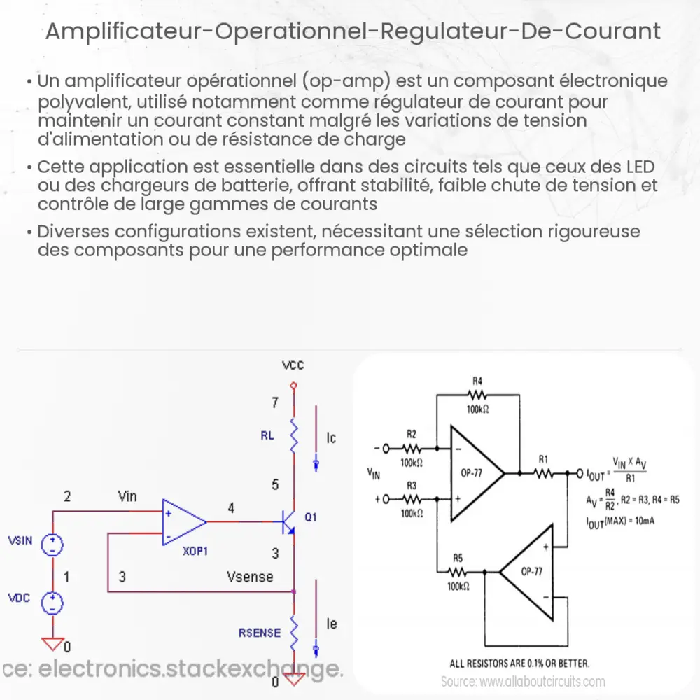 Amplificateur opérationnel régulateur de courant