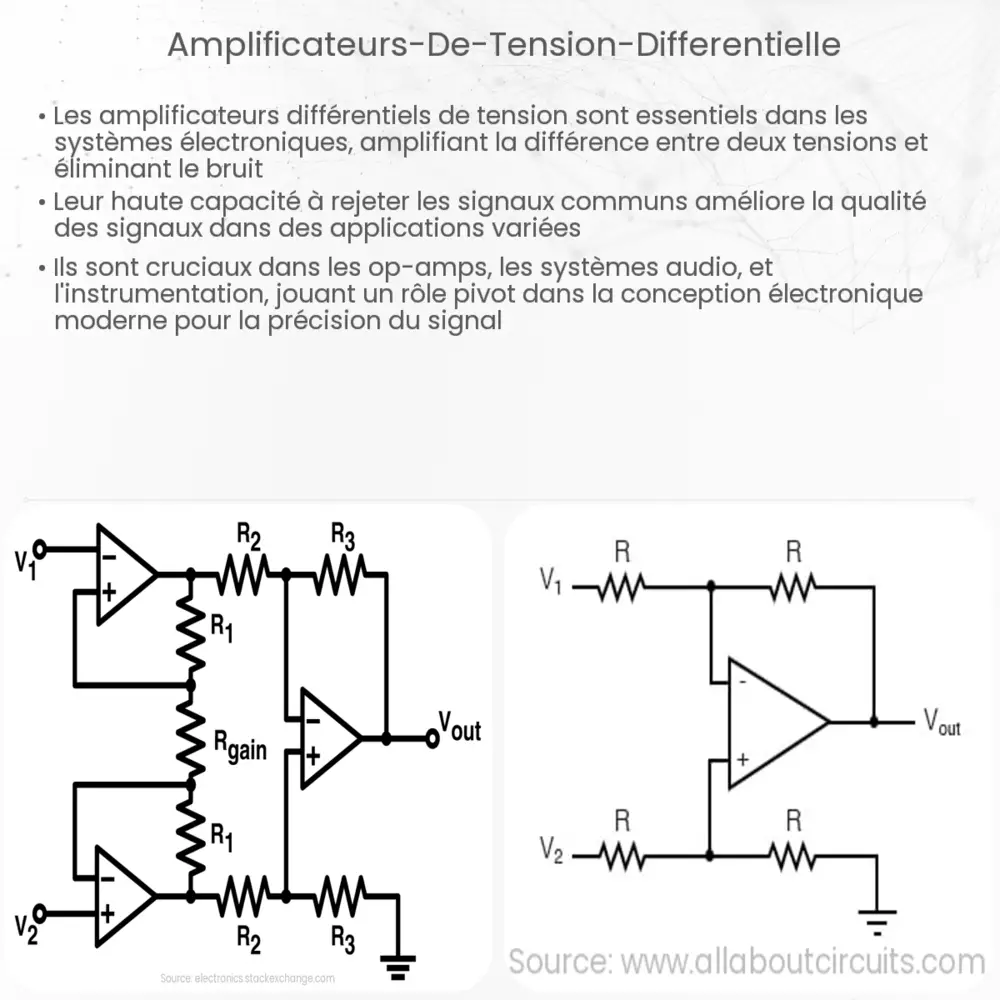 Amplificateurs de tension différentielle