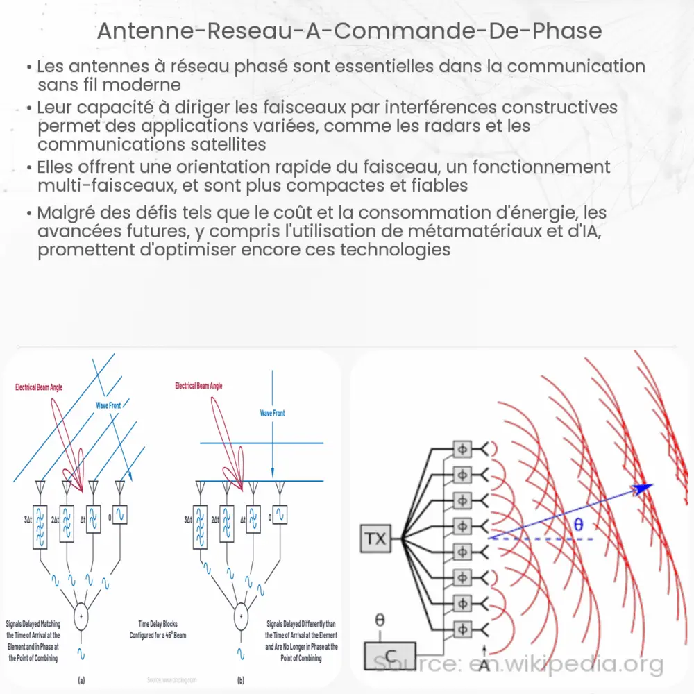 Antenne réseau à commande de phase