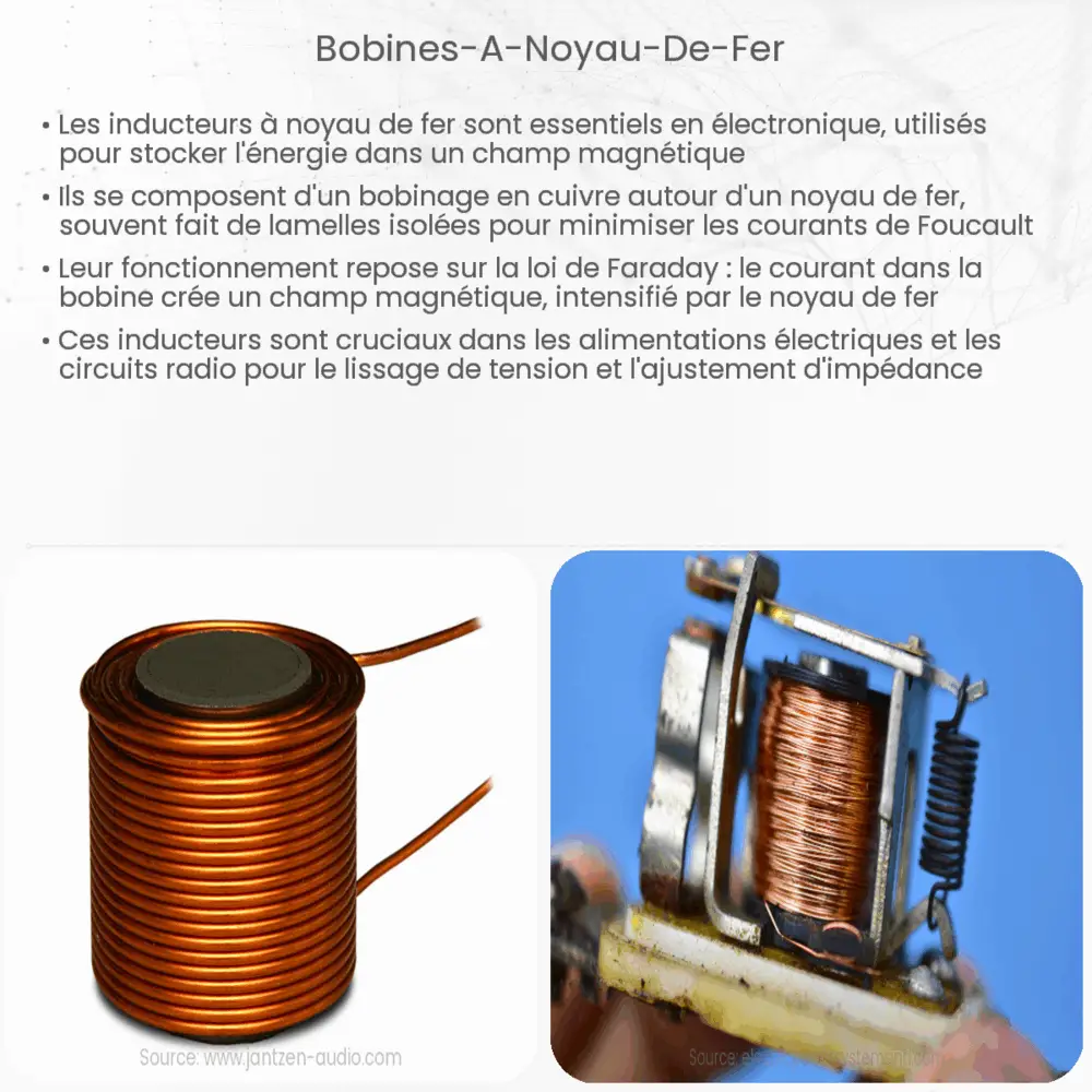 Bobines à noyau de fer