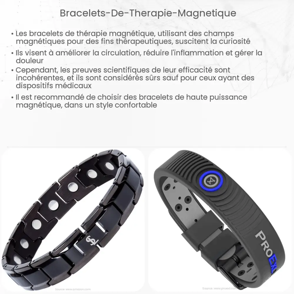 Bracelets de thérapie magnétique