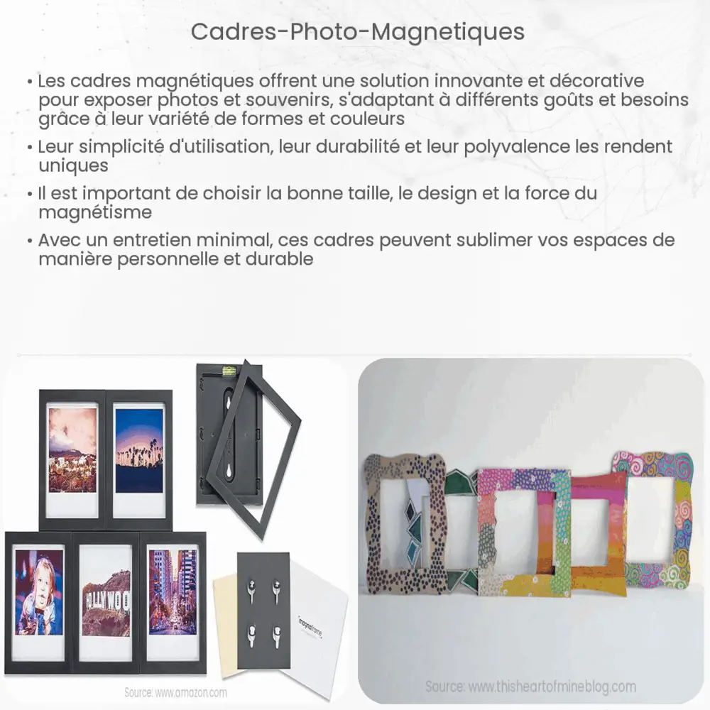 Cadres photo magnétiques