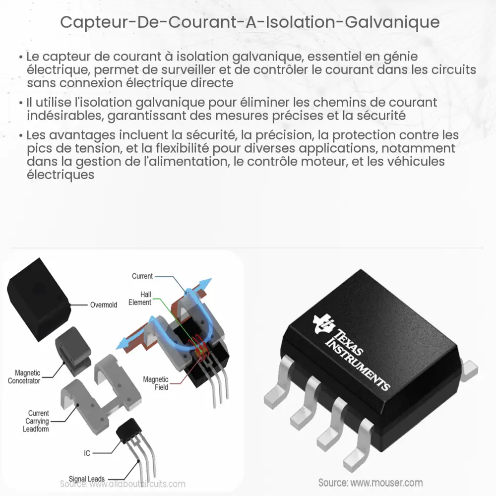 Capteur de courant à isolation galvanique