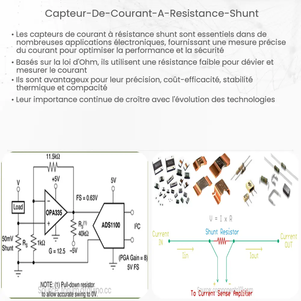 Capteur de courant à résistance shunt