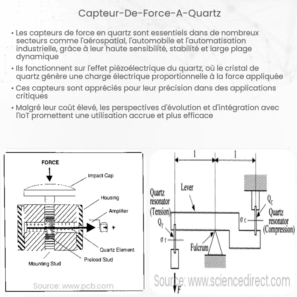 Capteur de force à quartz