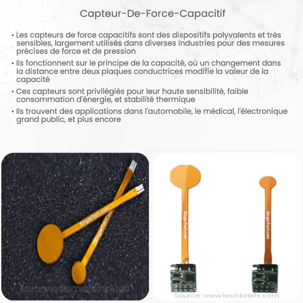 Capteur de force capacitif